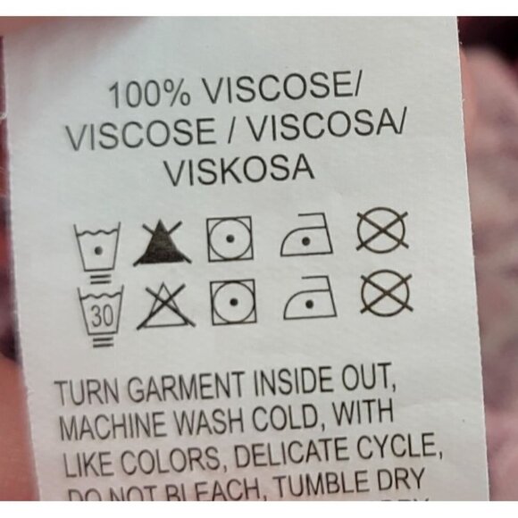 Lucky Brand Women's Viscose Patterned Adjustable Waist Boho Red Dress Size 1X - Picture 14 of 14